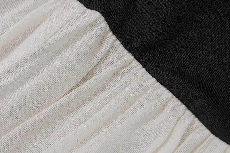 Fairytale - Mini Black and White Dress