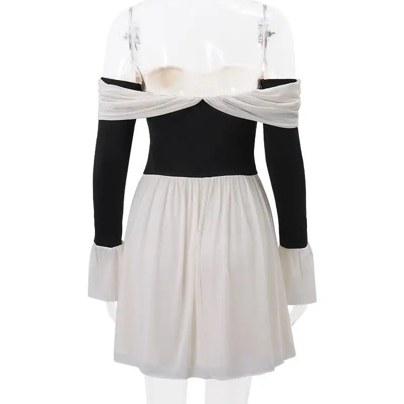 Fairytale - Mini Black and White Dress